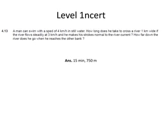 Level 1ncert
Ans. 15 min, 750 m
 