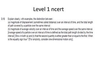 Level 1 ncert
 