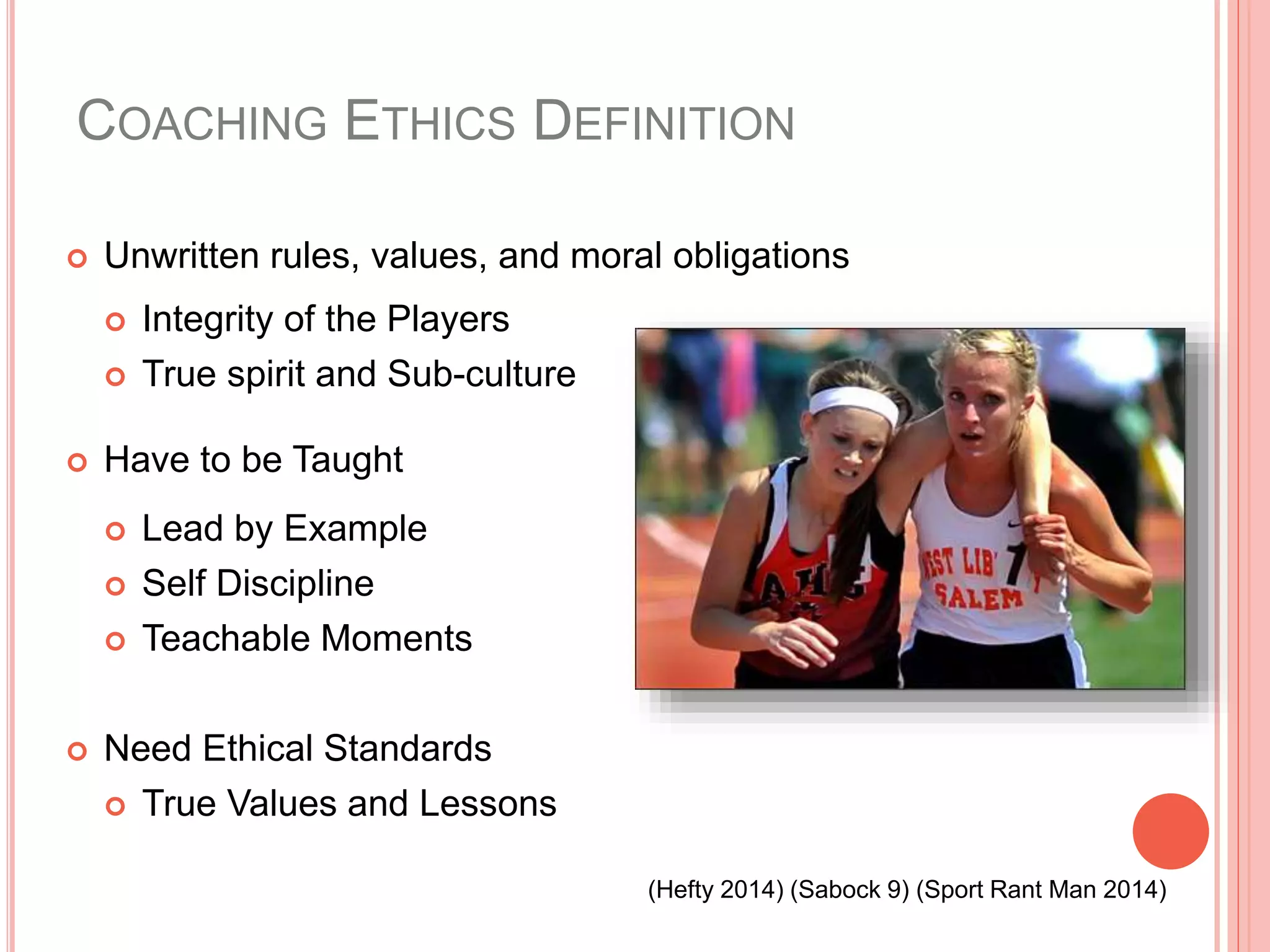 Kines 494 coaching ethics presentation | PPTX
