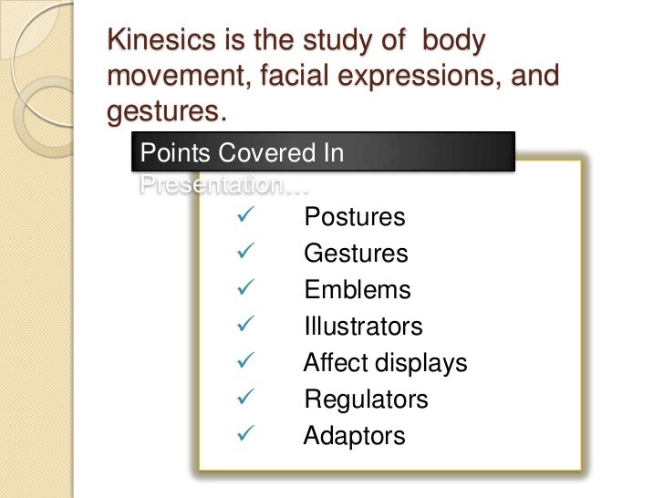 Kinesics 12 mict21