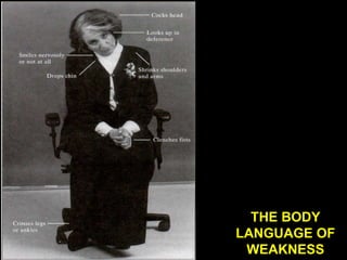 THE BODY LANGUAGE OF WEAKNESS 
