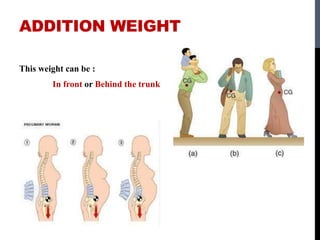 ADDITION WEIGHT
This weight can be :
In front or Behind the trunk
 