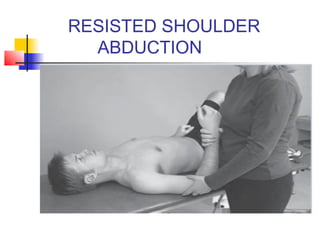RESISTED SHOULDER
ABDUCTION
 