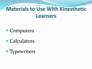 Kinesthetic power point | PPTX