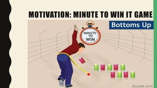 MOTIVATION: MINUTE TO WIN IT GAME
 