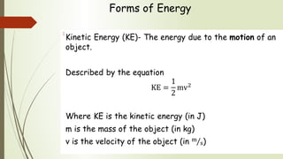 Kinetic and Potential Energy | PPT