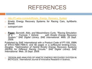 Kinetic energy recovery system 