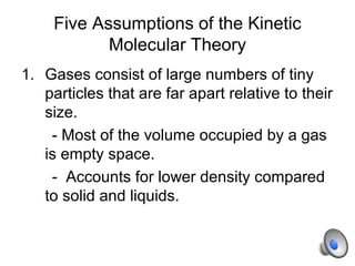 Kinetic molecular theory 10.1 | PPT