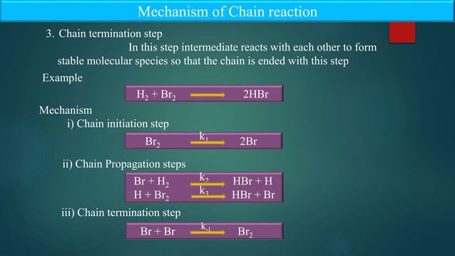Kinetics of Chain reaction | PPTX