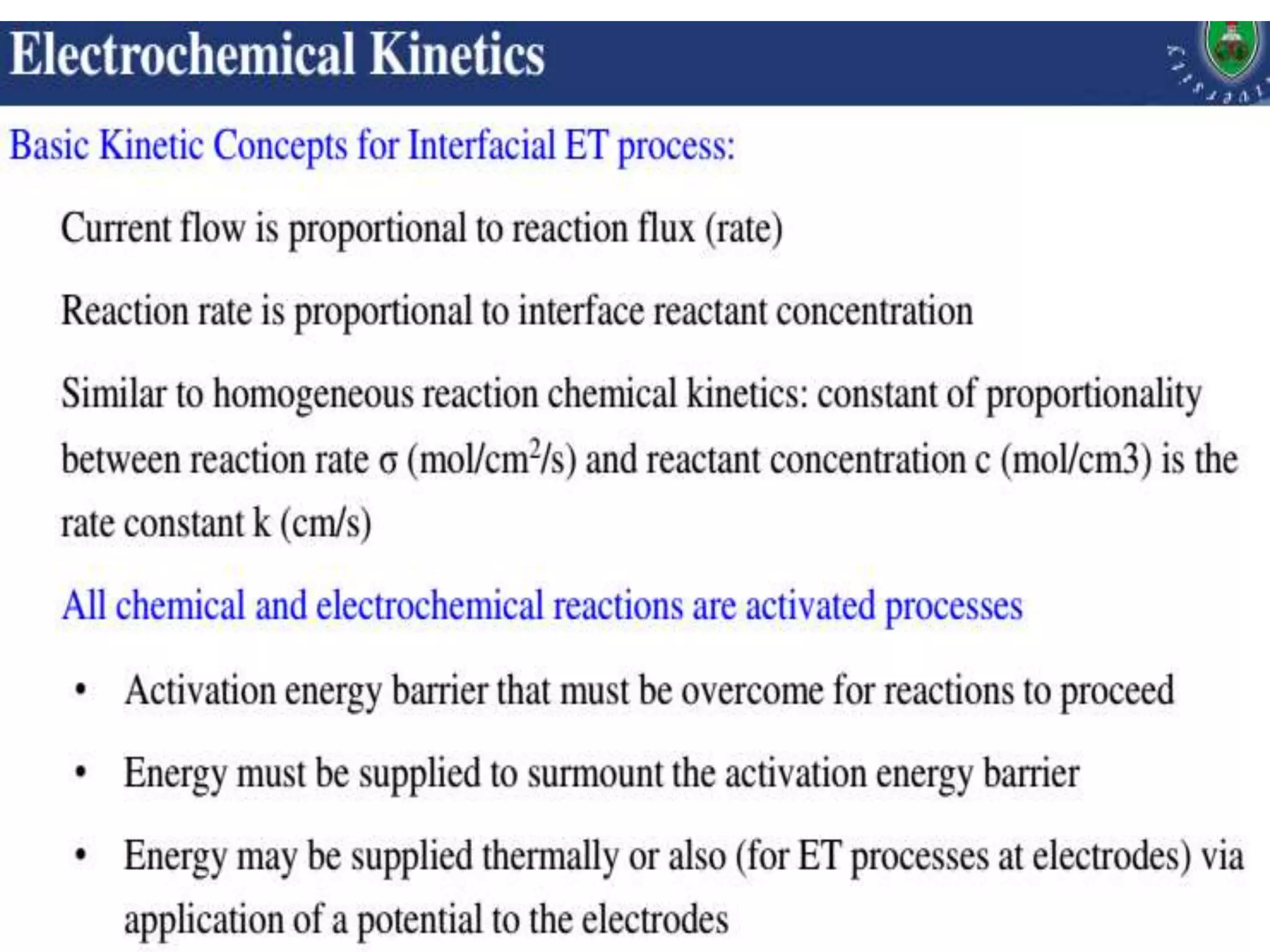 of electrochemical reaction PPT