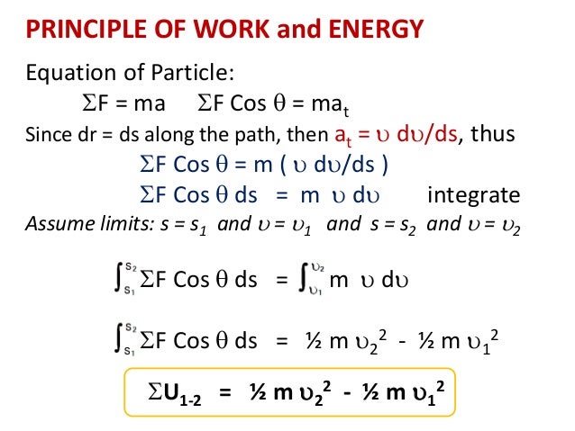Hasil carian imej untuk kinetics of a particle : work and energy