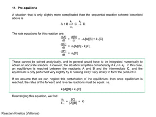 Reaction Kinetics (Vallance)
 