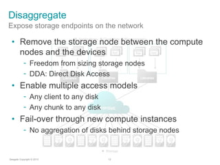 Disaggregate
•
–
–

•
–
–

•
–

 