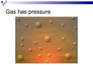Gas has pressure 