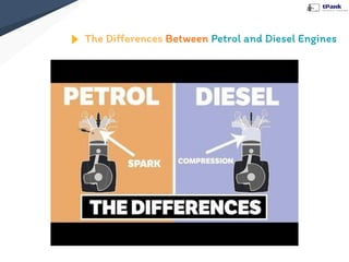 The Diﬀerences Between Petrol and Diesel Engines
 