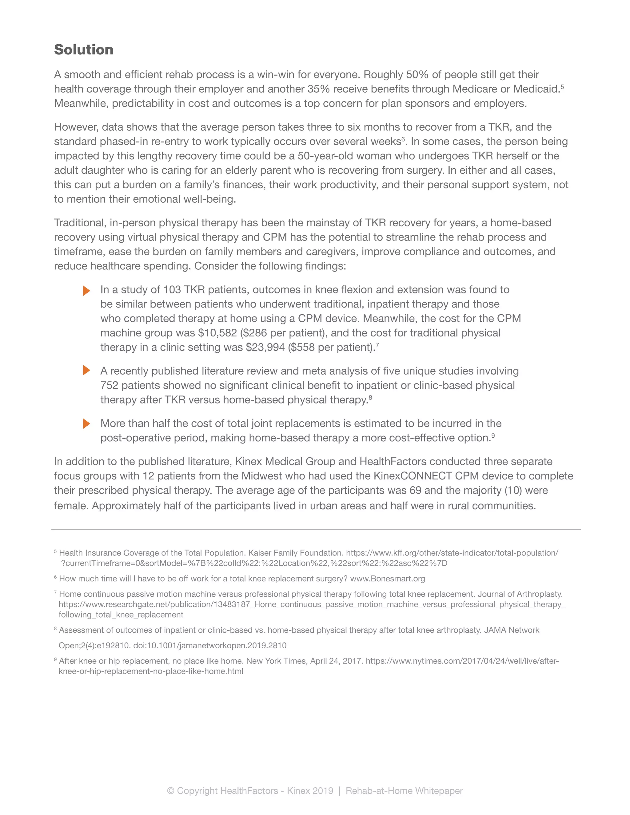 The Best Recovery Timeline After Common Orthopedic Procedures
