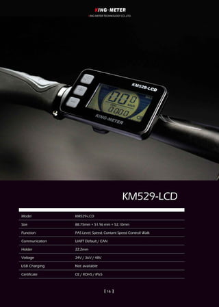 King-Meter 2019 Catalog for your eBikes.
