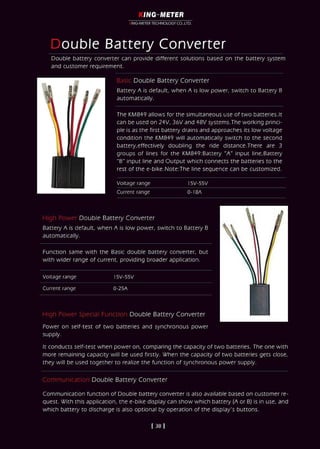 King-Meter 2019 Catalog for your eBikes.