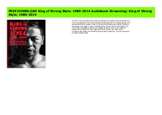 Free Download King Of Strong Style 1980 14 Audiobook Streaming Ki Free Download King Of Strong Style 1980 14 Audiobook Streaming Ki