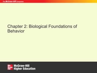 Chapter 2: Biological Foundations of
Behavior
 