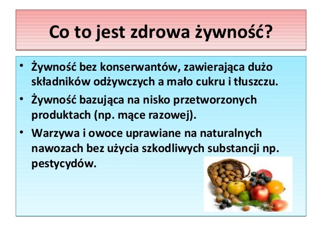 Zdrowa żywność