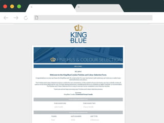King Blue Condos | Unit Customization Online Platform