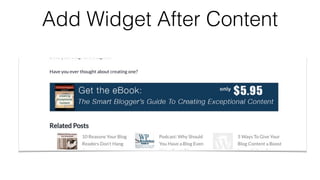 Add Widget After Content
 