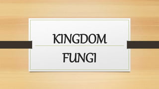 KINGDOM
FUNGI
 