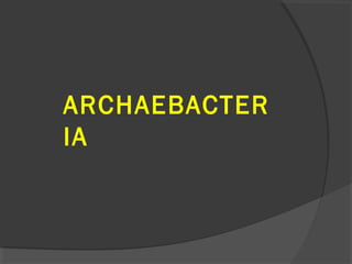 ARCHAEBACTER
IA
 
