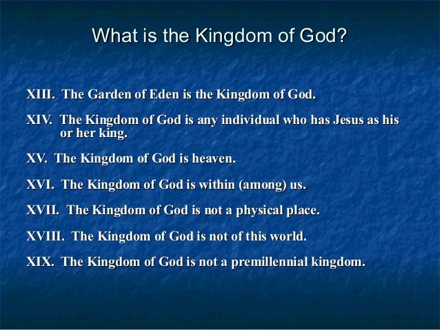 understanding the kingdom of god The kingdom of god, the kingdom of heaven, the great commission, and the implementation of biblical ethics and biblical worldview are one and the same b the kingdom began with jesus christ’s ministry on earth and the procession of the holy spirit from the father and the son. understanding the kingdom of god The kingdom of god, the kingdom of heaven, the great commission, and the implementation of biblical ethics and biblical worldview are one and the same b the kingdom began with jesus christ’s ministry on earth and the procession of the holy spirit from the father and the son.