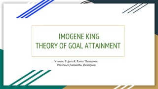 King goal attainment theory (3) | PPT