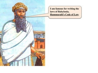 King Hammurabi and His Code of Law, rev | PPTX
