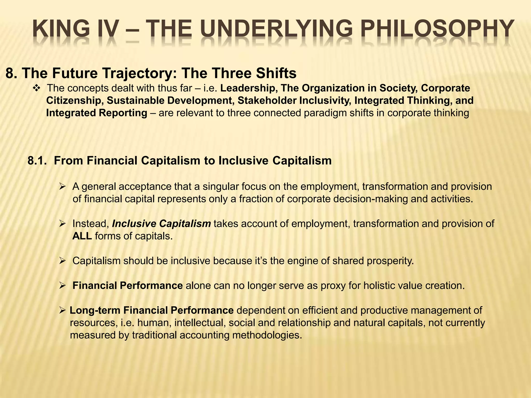 KING IV Report On Corporate Governance In South Africa Part I | PPTX