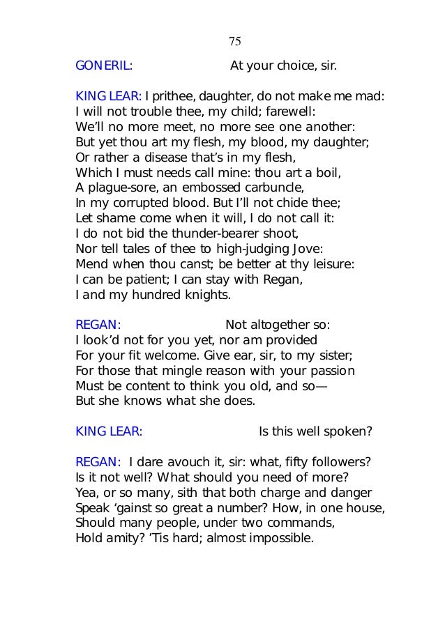 King lear essay topics