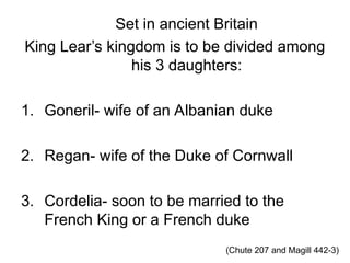 King Lear-Heus.ppt King Lear William Shakespeare play | PPT