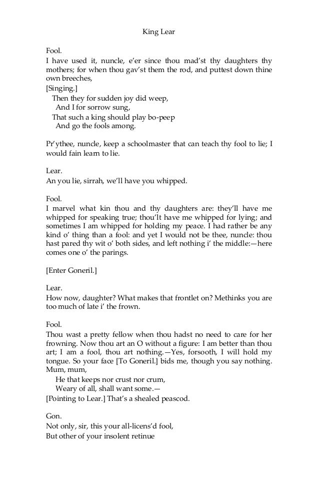 king lear william shakespeare