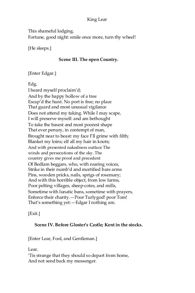 king lear william shakespeare