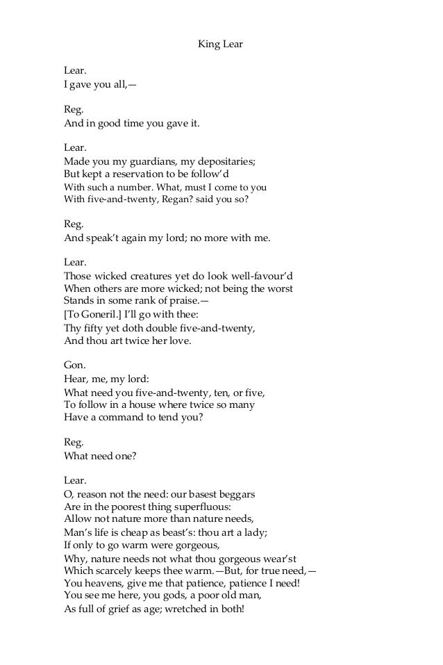 King Lear William Shakespeare