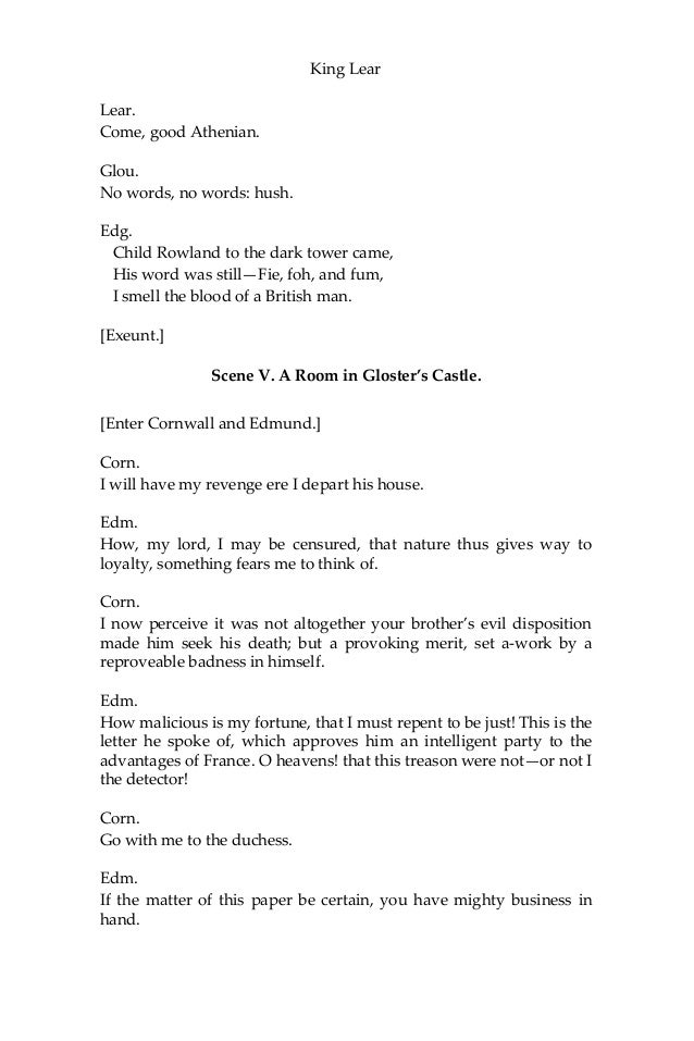 king lear william shakespeare