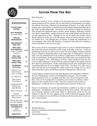 King Lear Learning Guide | PDF
