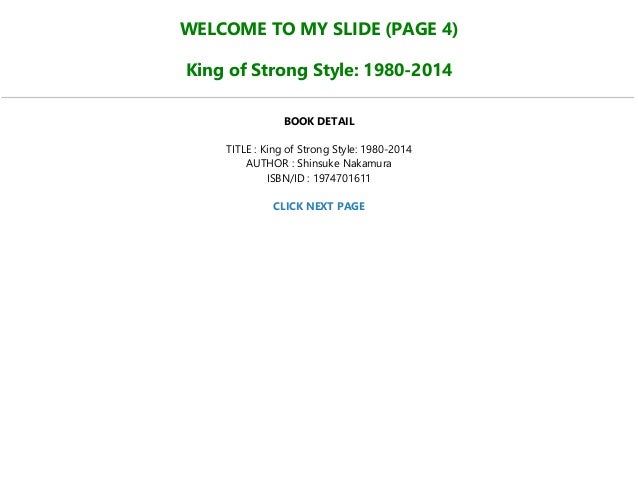 Pdf King Of Strong Style 1980 14 Full