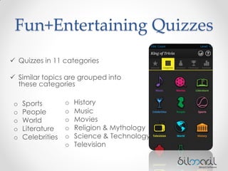 Android Game - King of trivia | PPT