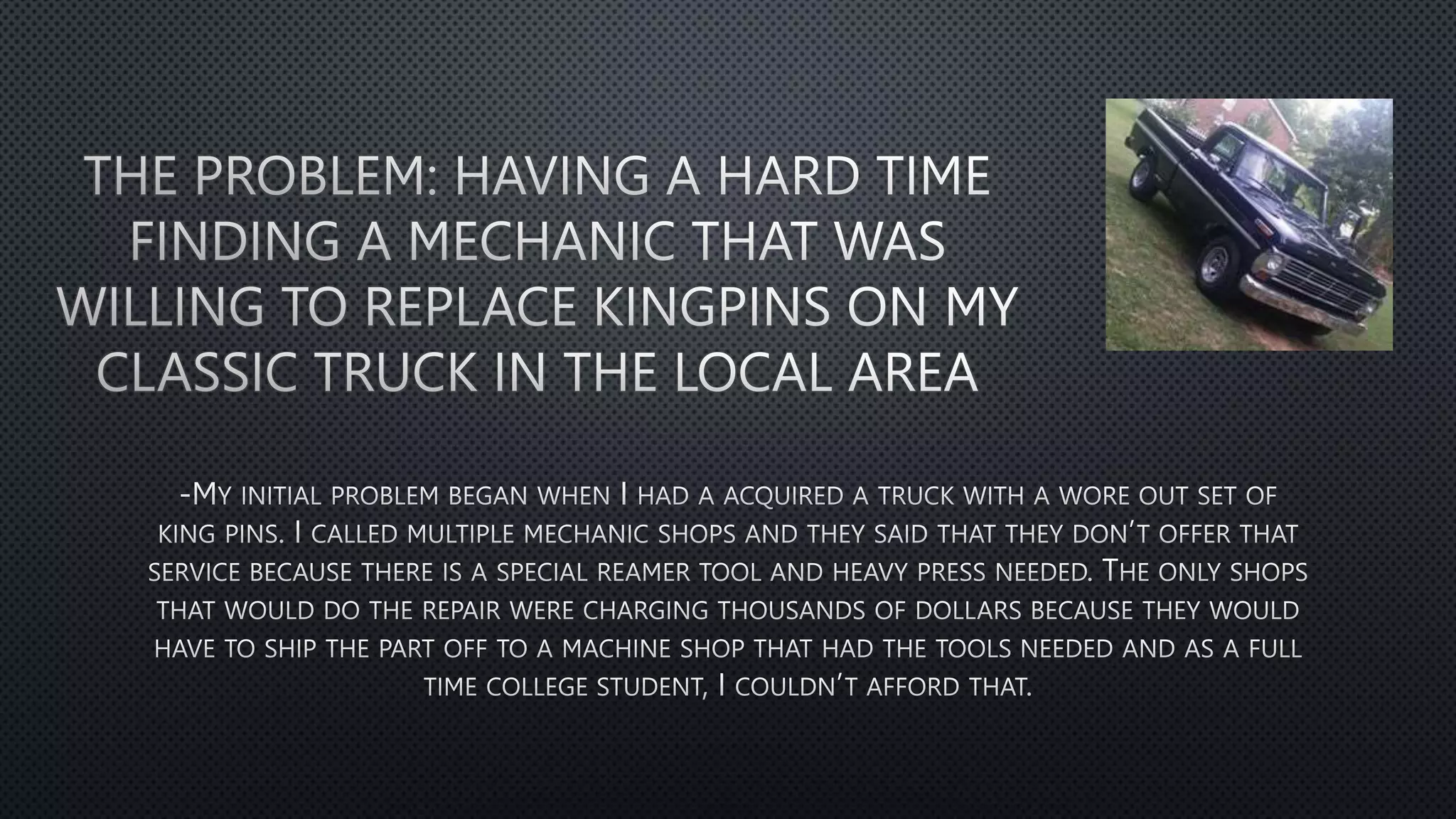 Old vs New Suspension Styles Kingpins vs Ball Joints PPT