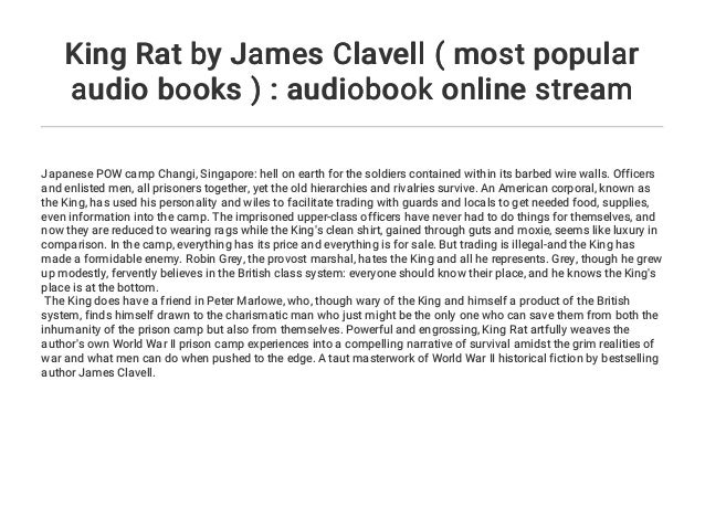 King Rat By James Clavell Most Popular Audio Books Audiobook On