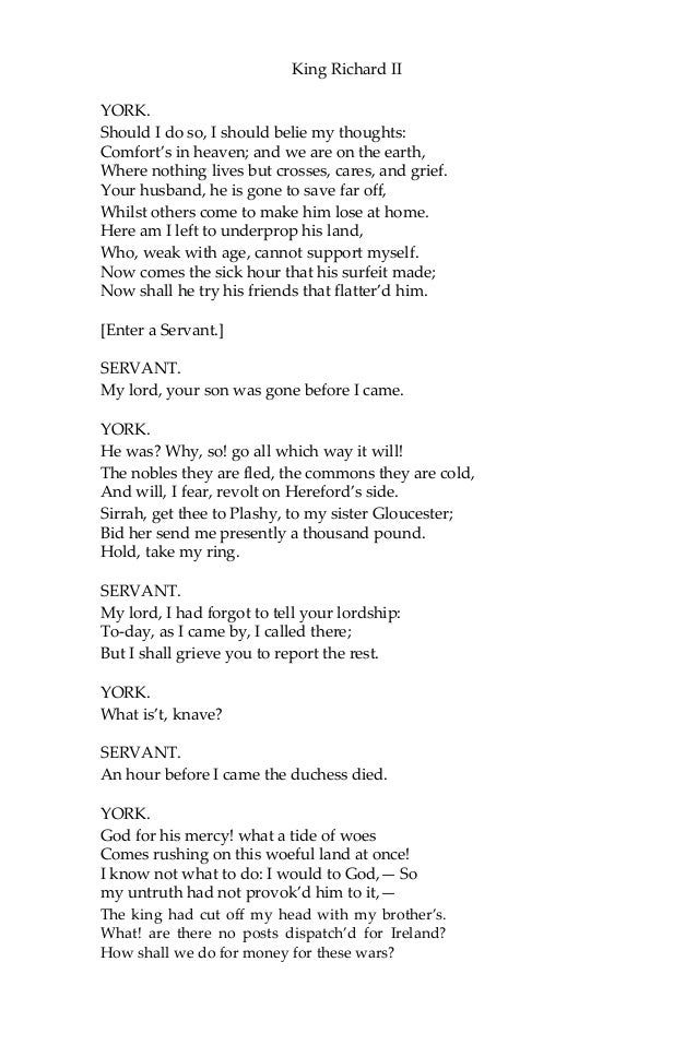 King Richard Ii William Shakespeare