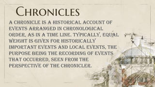 Chronicling Example Kings and chronicles class12 | PPTX
