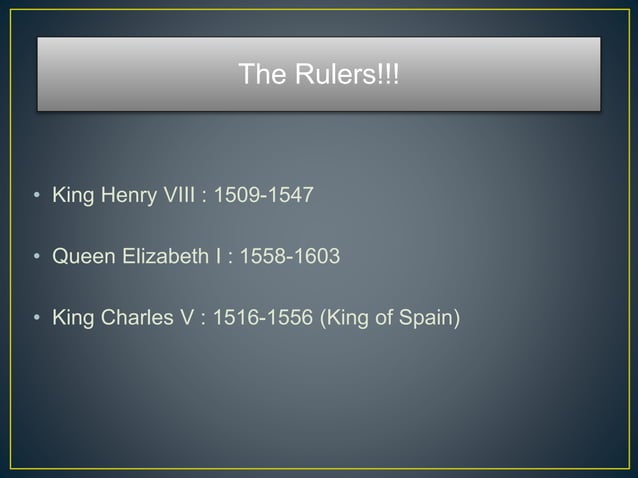 Kings and queens of the renaissance! | PPTX