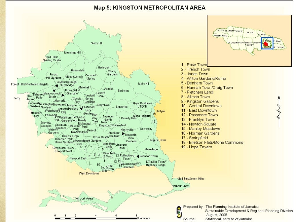 Kingston, Jamaica Mapping Urbanization