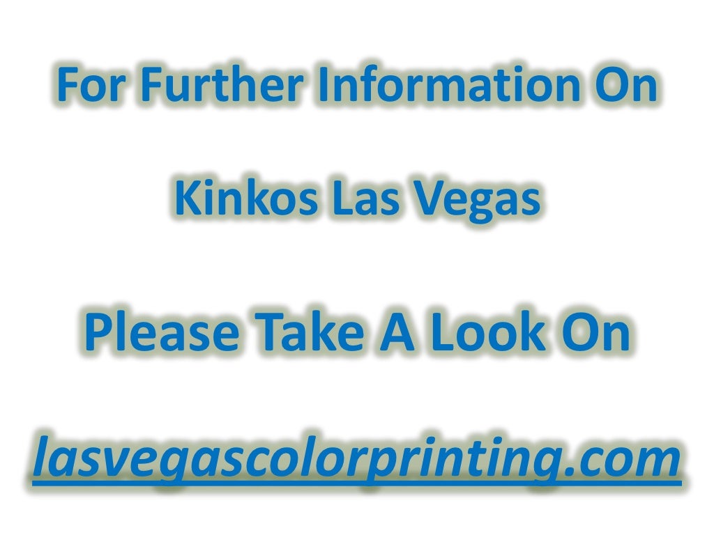 Kinkos las vegas