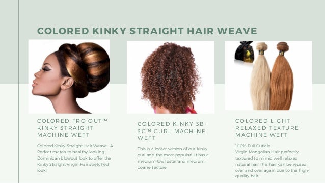 1 Kinky Straight Hair Weave Extensions